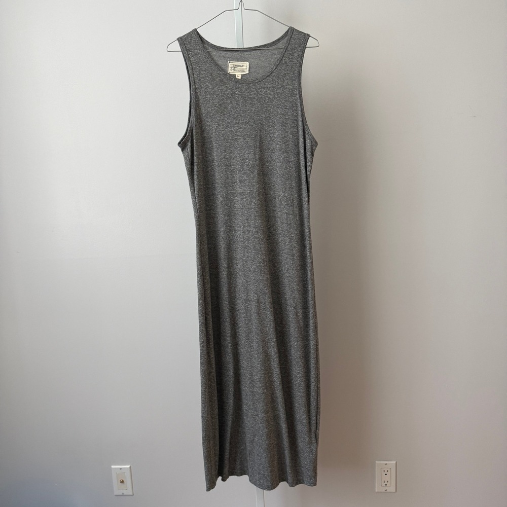 Current Elliott 3 Large Heather Grey Louella Long Tank Dress Sleeveless Maxi